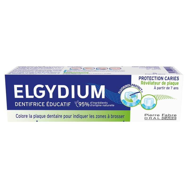 ELGYDIUM Edukacyjna, pasta do zębów barwiąca płytkę nazębną, 50 ml