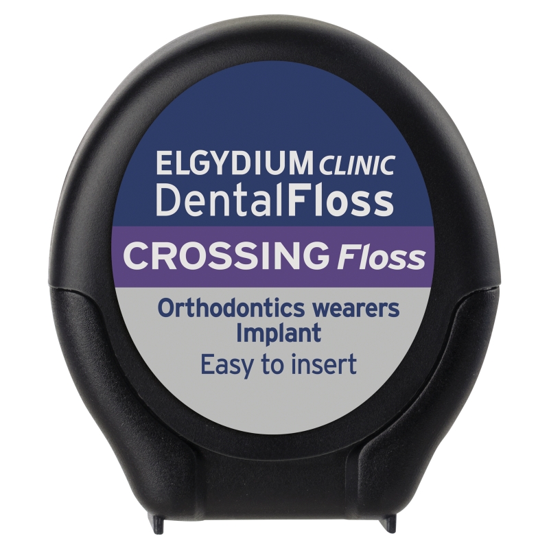 Elgydium Clinic DentalFloss Crossing, nić dentystyczna do aparatów ortodontycznych i implantów