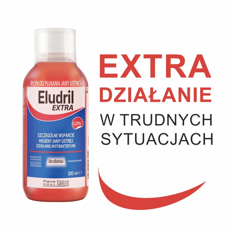 Eludril Extra, płyn do płukania jamy ustnej, 300 ml