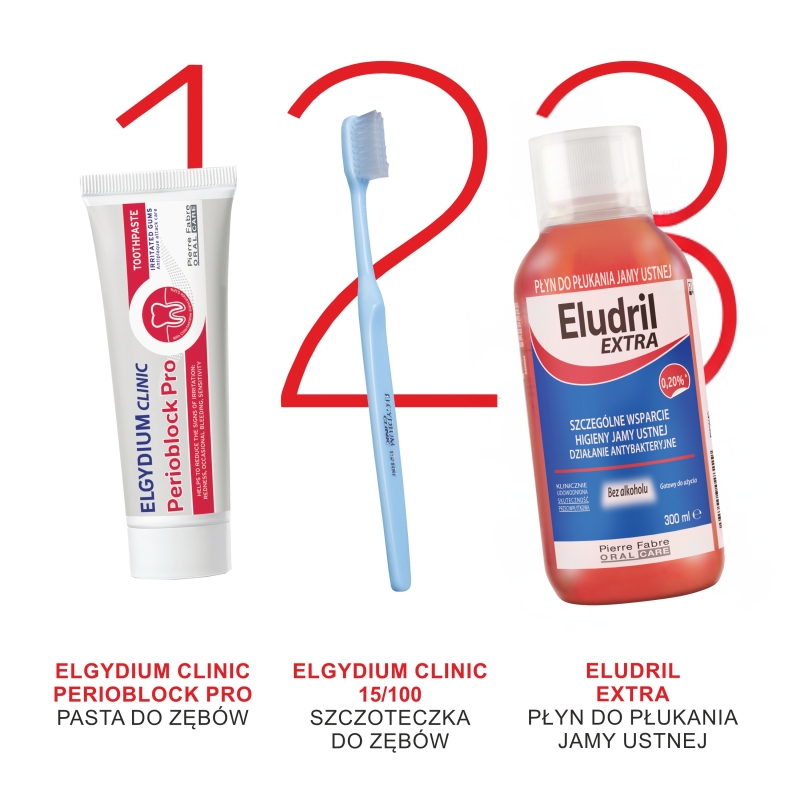Eludril Extra, płyn do płukania jamy ustnej, 300 ml