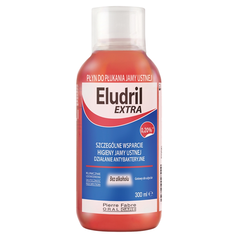 Eludril Extra, płyn do płukania jamy ustnej, 300 ml