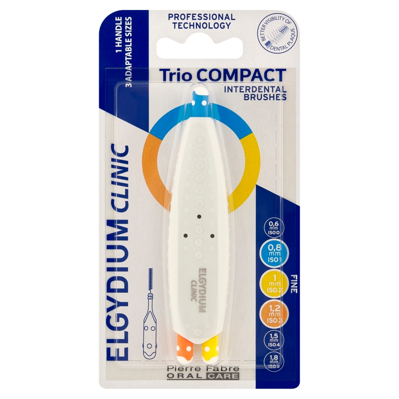 Elgydium Clinic Trio Compact Ombre szczoteczki międzyzębowe, 1 szt.