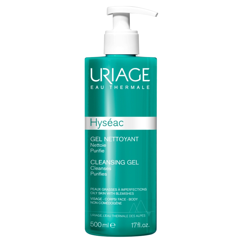 Uriage Hyseac , żel oczyszczający do skóry mieszanej i tłustej, 500 ml