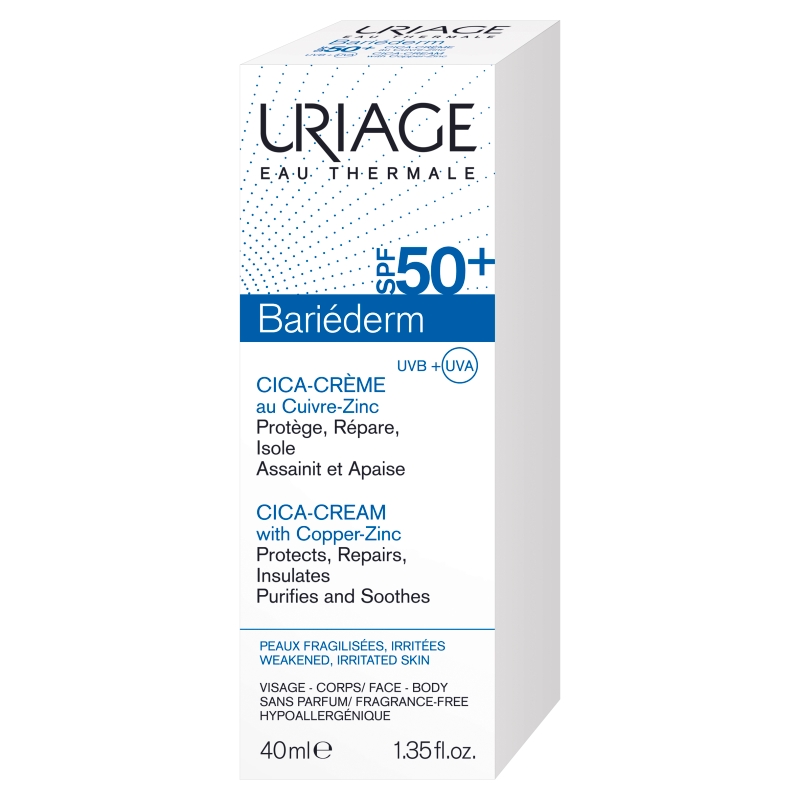 Uriage Bariederm Cica , krem, SPF 50+, 40 ml