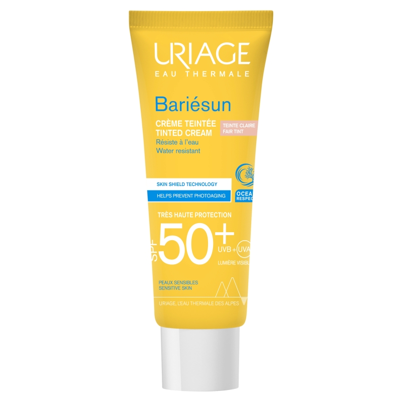 URIAGE Bariesun, krem tonujący SPF 50+ jasny beż, 50 ml