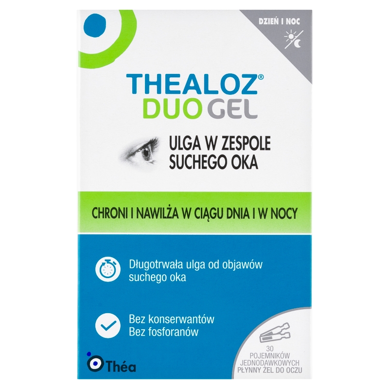 Thealoz Duo Gel  o działaniu nawilżającym i osmoregulacyjnym, 30 mnimsów po 0,4 ml