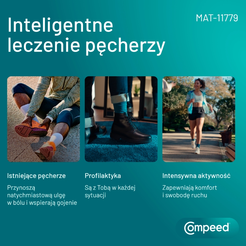 COMPEED Plastry Sportowe , na pęcherze, 5 szt.