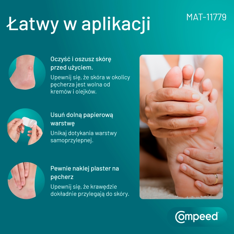 COMPEED Plastry Sportowe , na pęcherze, 5 szt.