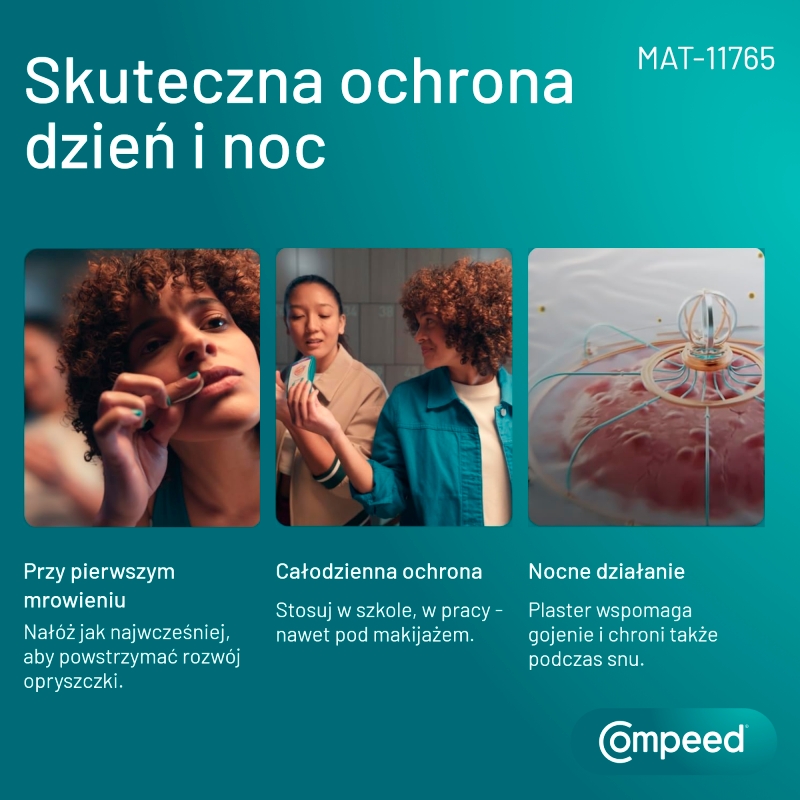 Compeed Dyskretny Plaster Leczniczy, na opryszczkę, 15 szt.