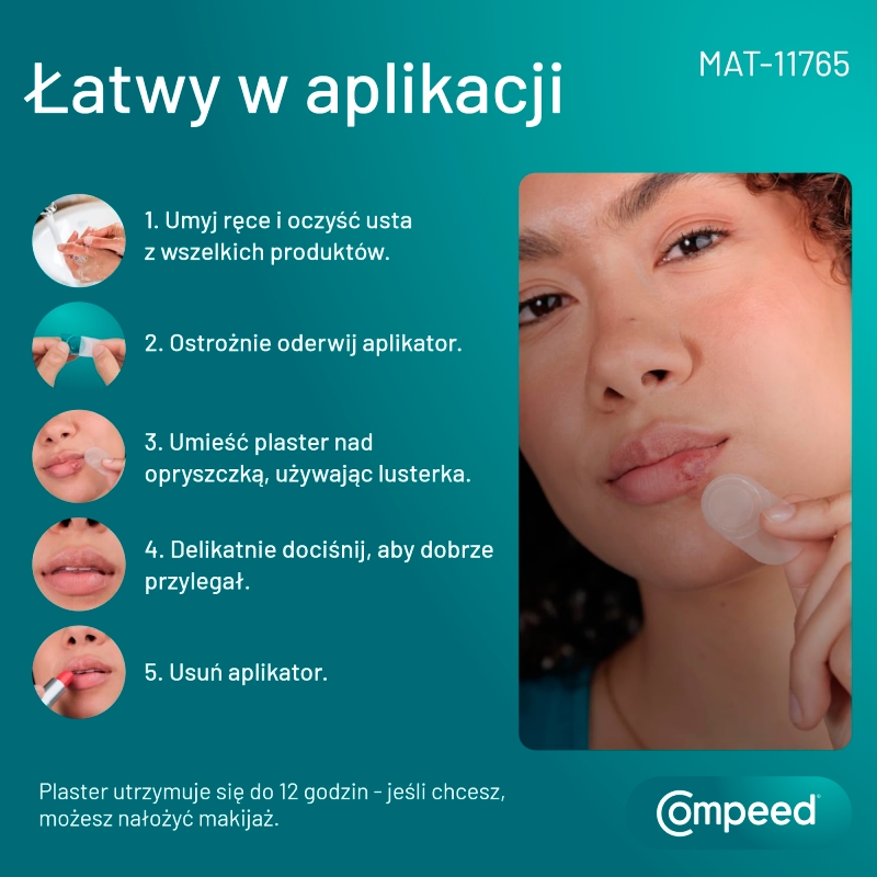 Compeed Dyskretny Plaster Leczniczy, na opryszczkę, 15 szt.