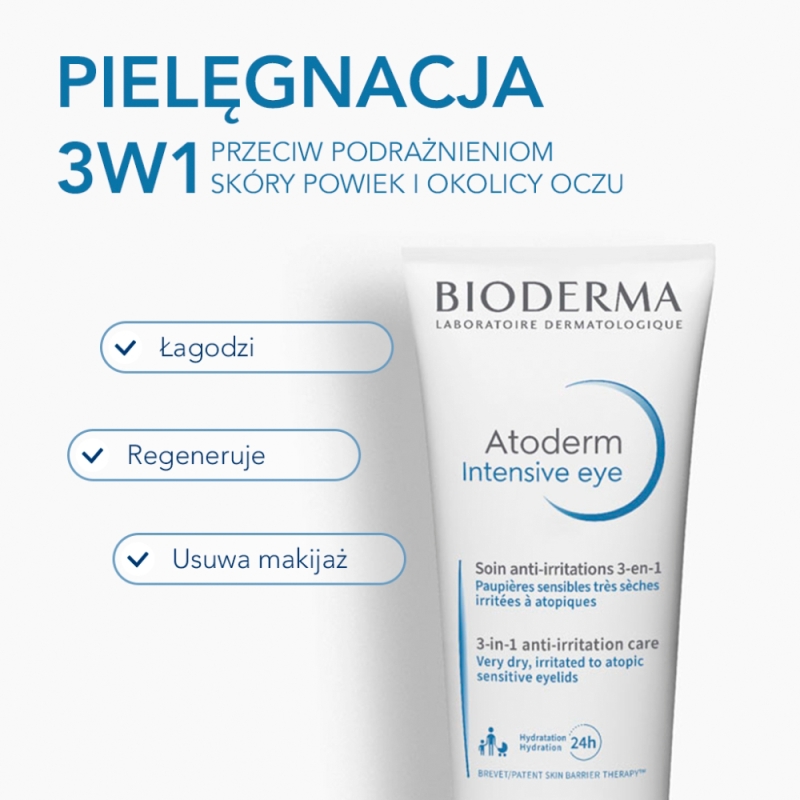 Bioderma Atoderm Intensive Eye, krem, 100 ml KRÓTKA DATA 31.12.2025