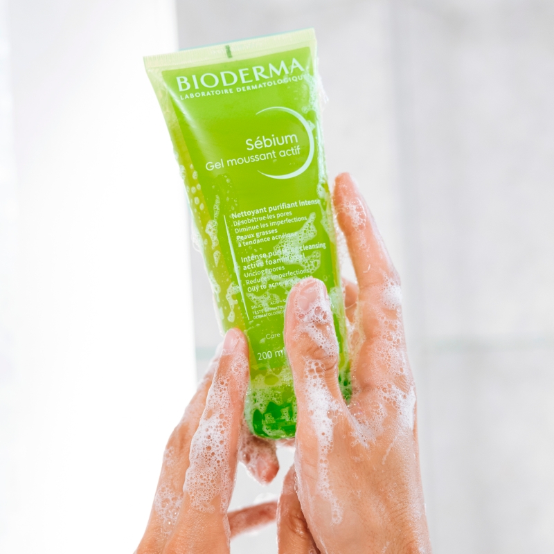 Bioderma Sebium Gel Moussant Actif, aktywny żel oczyszczający, 200 ml