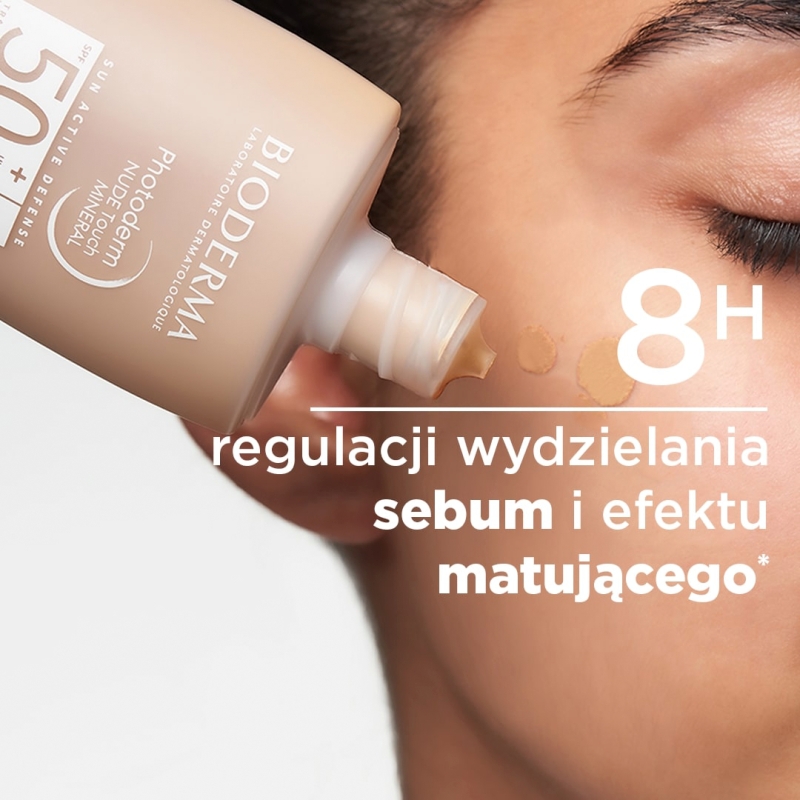 Bioderma Photoderm Nude Touch Mineral, podkład mineralny, SPF 50+, jasny, 40 ml