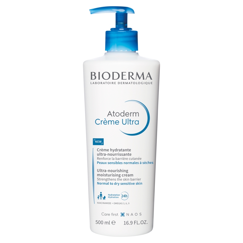 Bioderma Atoderm Creme Ultra , Krem nawilżający do suchej skóry, 500 ml