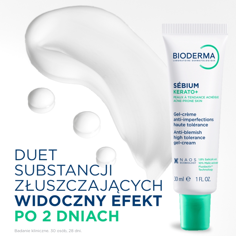 Bioderma Sebium Kerato+, żel-krem, 30 ml