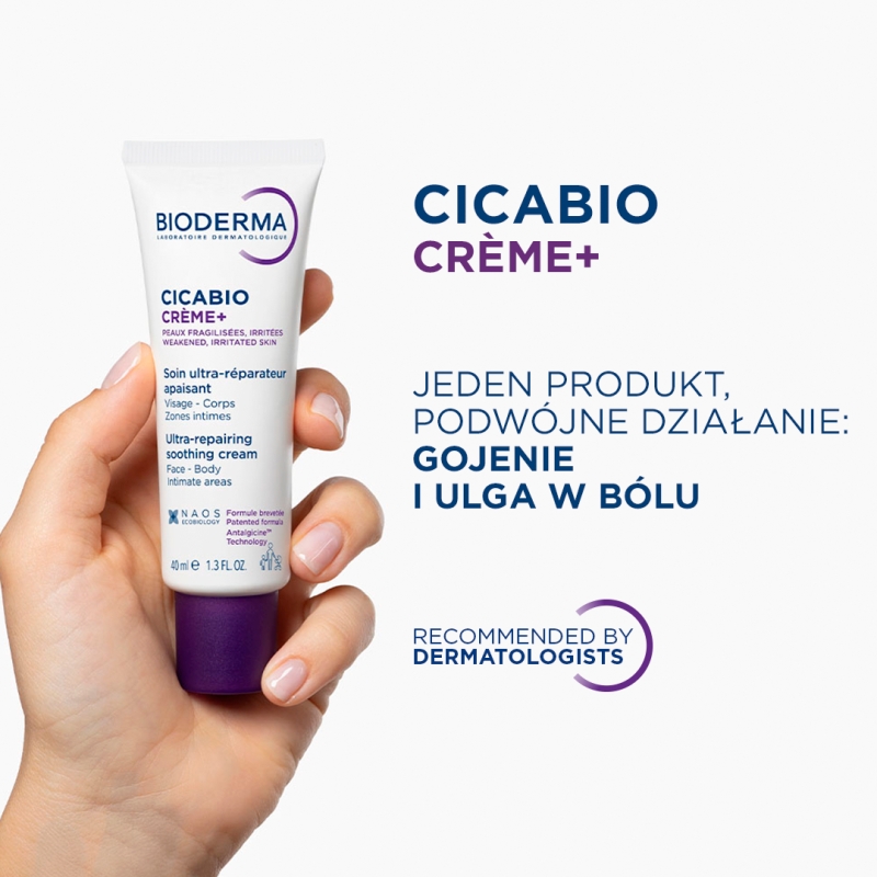 Bioderma Cicabio Creme+, krem do ciała, 40 ml