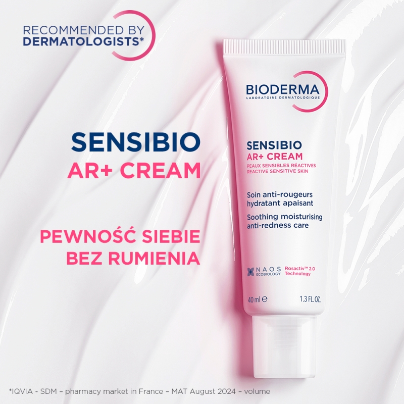 Bioderma Sensibio AR+ Cream, krem redukujący zaczerwienienia, 40 ml