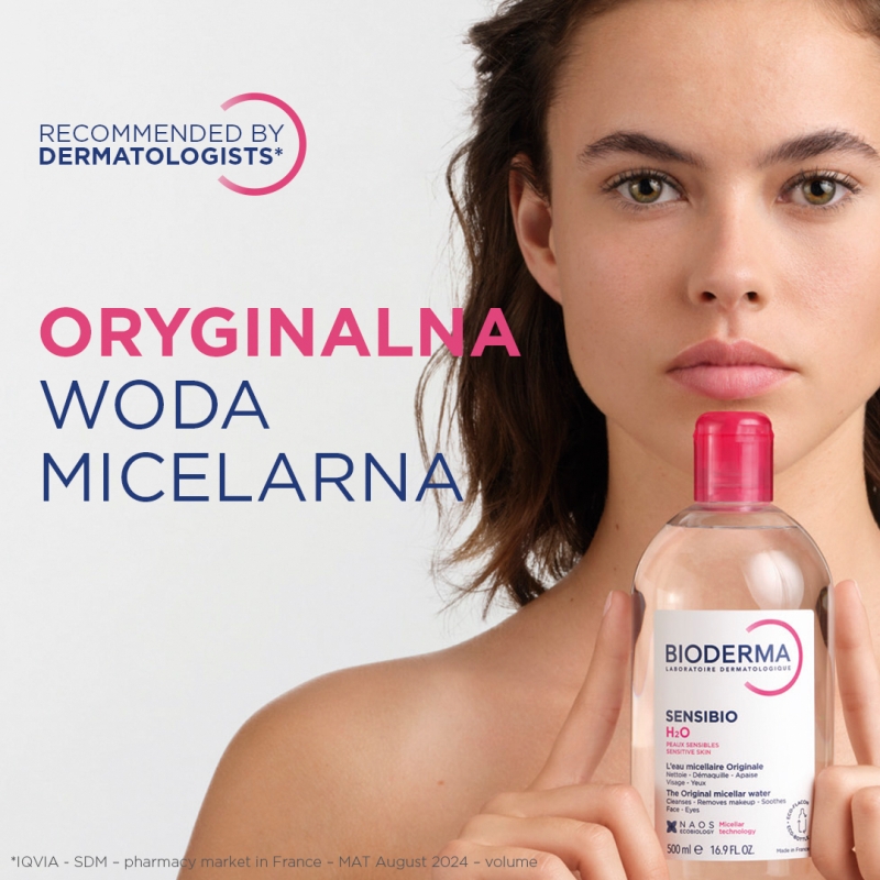 Bioderma Sensibio H2O, woda micelarna, 500 ml