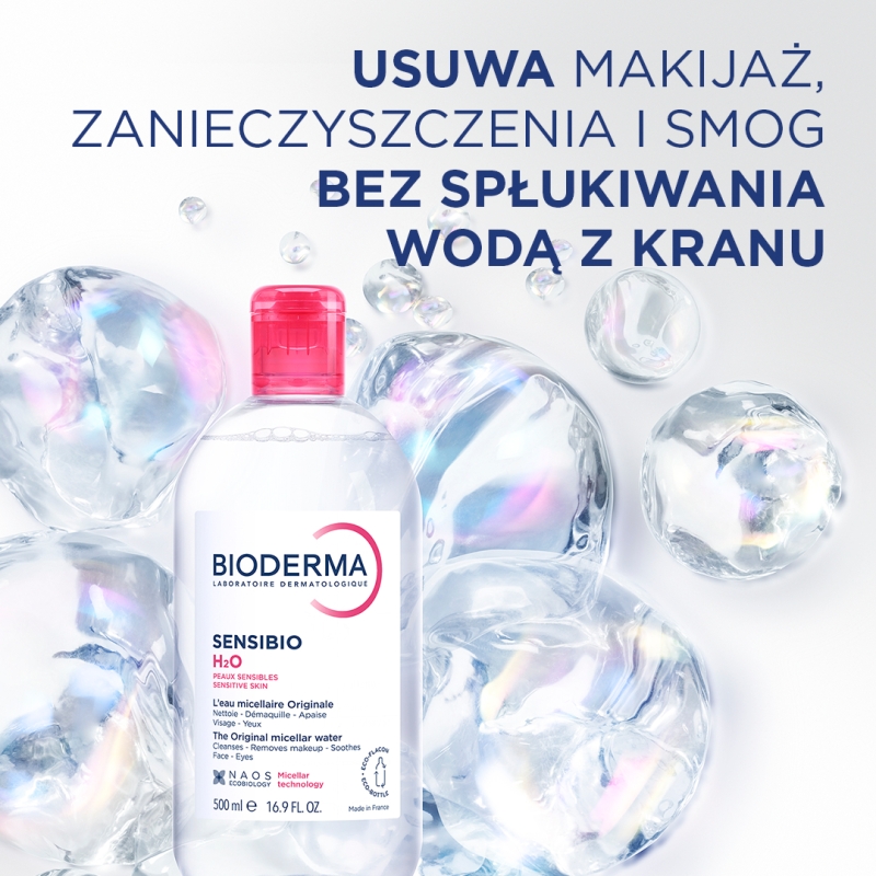 Bioderma Sensibio H2O, woda micelarna, 500 ml