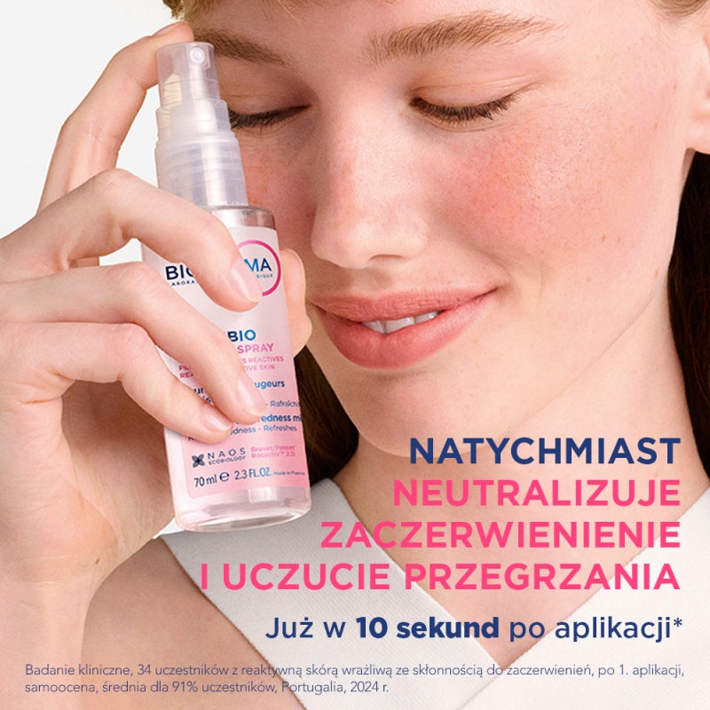 Bioderma Sensibio AR+ Sos Spray, łagodząca mgiełka przeciw zaczerwienieniom, 70 ml