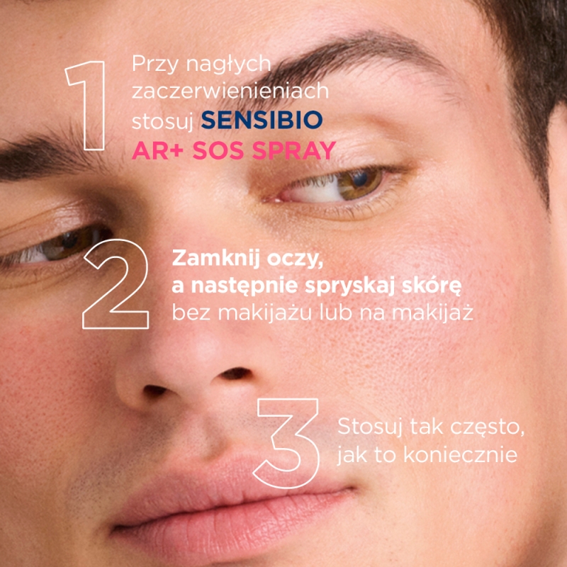 Bioderma Sensibio AR+ Sos Spray, łagodząca mgiełka przeciw zaczerwienieniom, 70 ml
