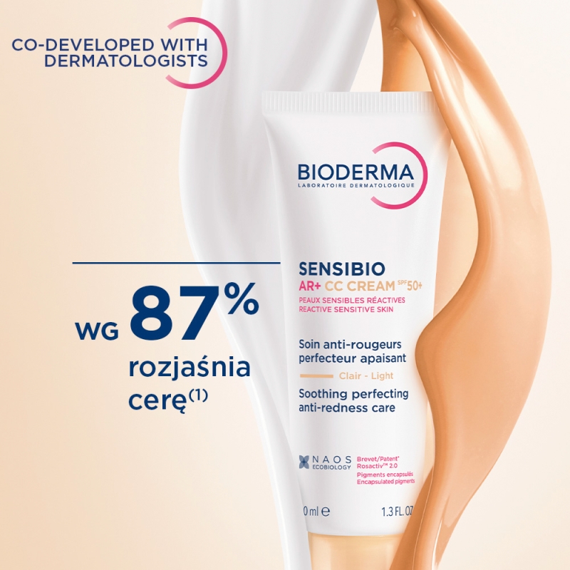 Bioderma Sensibio AR CC Cream, krem kojący,