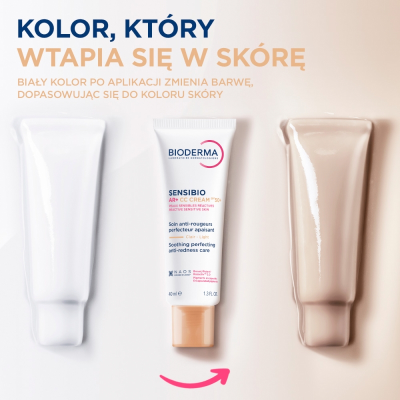 Bioderma Sensibio AR CC Cream, krem kojący,