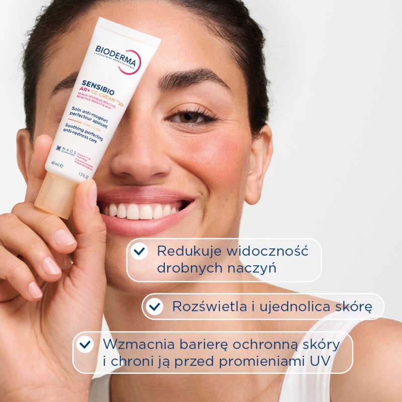 Bioderma Sensibio AR CC Cream, krem kojący,