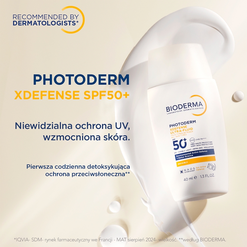 Bioderma Photoderm XDefense Ultra-Fluid, ultralekki fluid, SPF 50 +, 40 ml