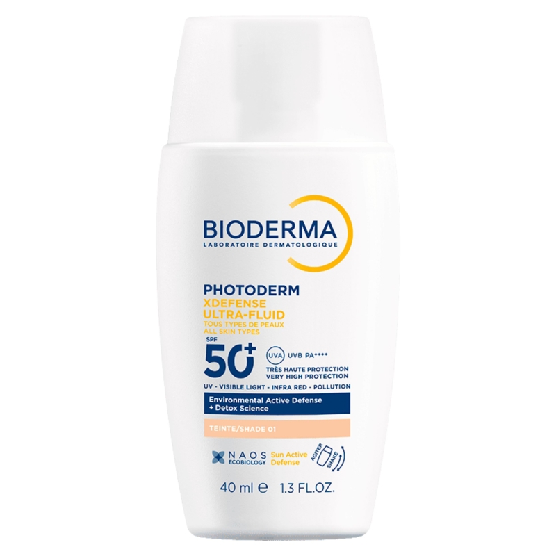 Bioderma Photoderm Xdefense Ultra-Fluid ultralekki fluid, SPF 50+, kolor 01, 40 ml