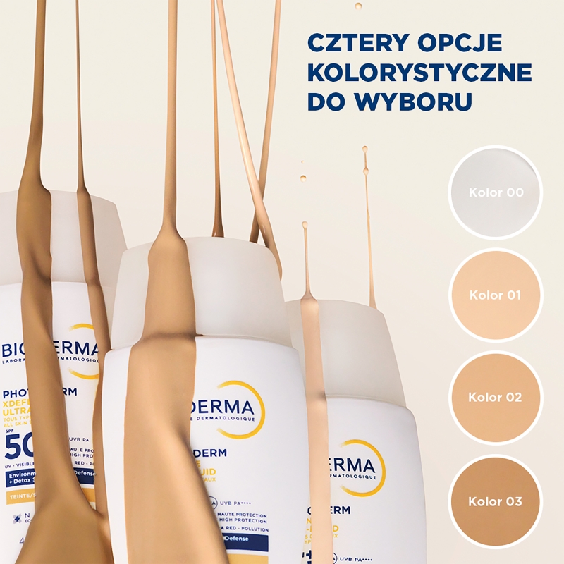 Bioderma Photoderm XDefense Ultra-Fluid, fluid do twarzy, SPF50+, odcień 02, 40 ml