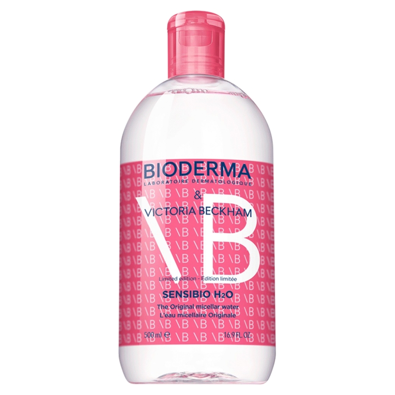 Bioderma Sensibio H2O x Victoria Beckham, woda micelarna do skóry wrażliwej, 500 ml