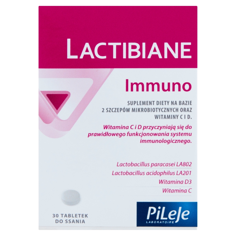 Lactibiane Immuno , tabletki ze składnikami wspierającymi układ odpornościowy, 30 szt.