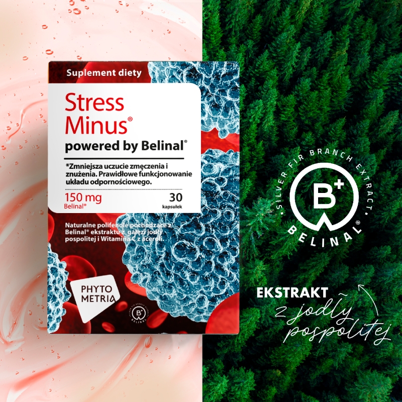 Stress Minus, kapsułki ze składnikami wspomagającymi układ odpornościowy, 30 szt.