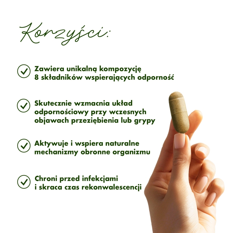 Immuno Best, kapsułki ze składnikami wspomagającymi układ odpornościowy, 30 szt.
