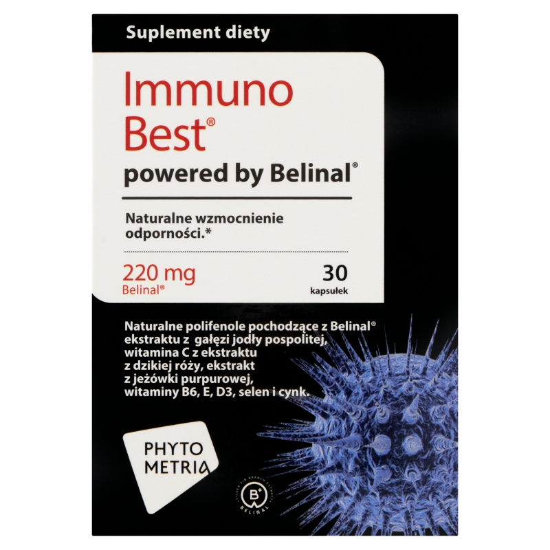 Immuno Best, kapsułki ze składnikami wspomagającymi układ odpornościowy, 30 szt.