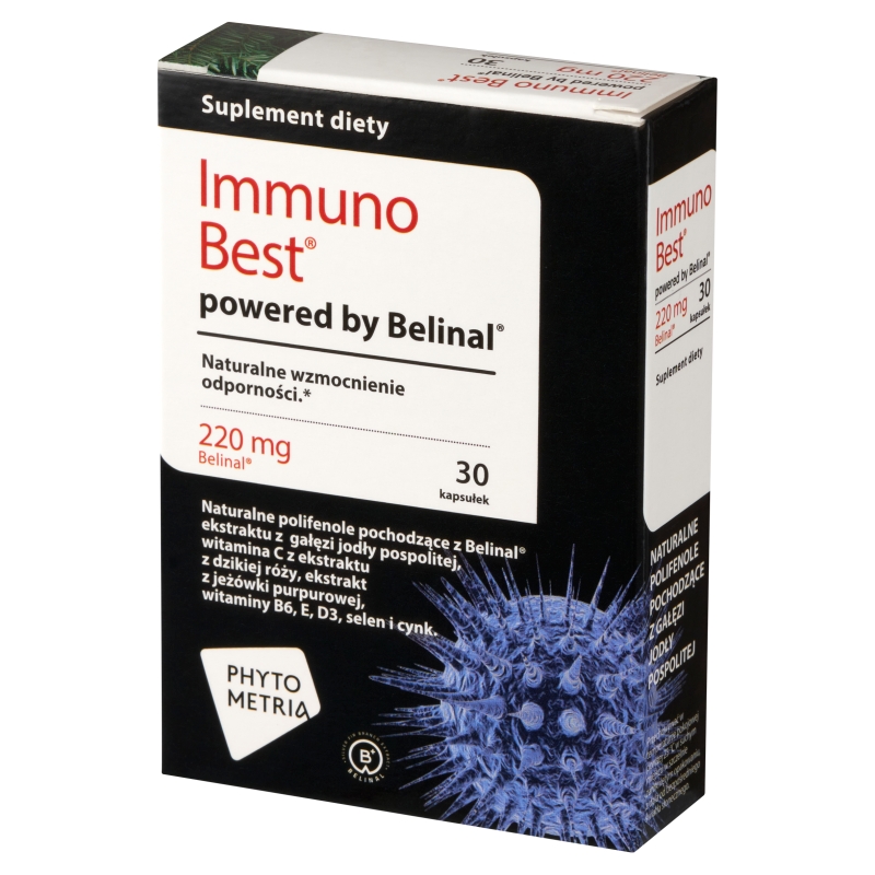 Immuno Best, kapsułki ze składnikami wspomagającymi układ odpornościowy, 30 szt.