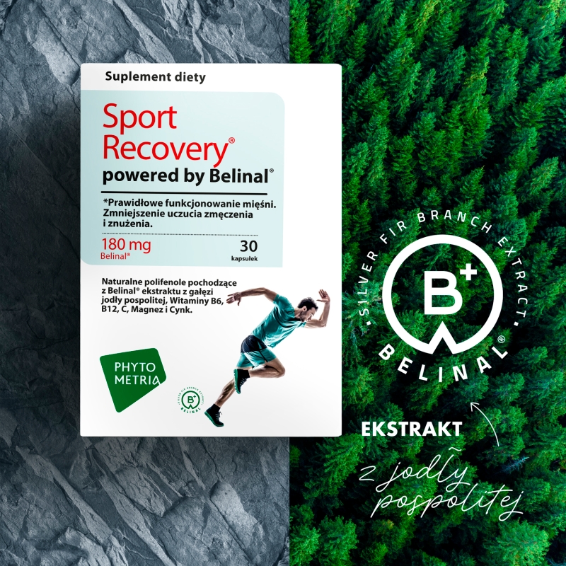 Sport Recovery, kapsułki ze składnikami wspomagającymi funkcjonowanie mięśni, 30 szt.