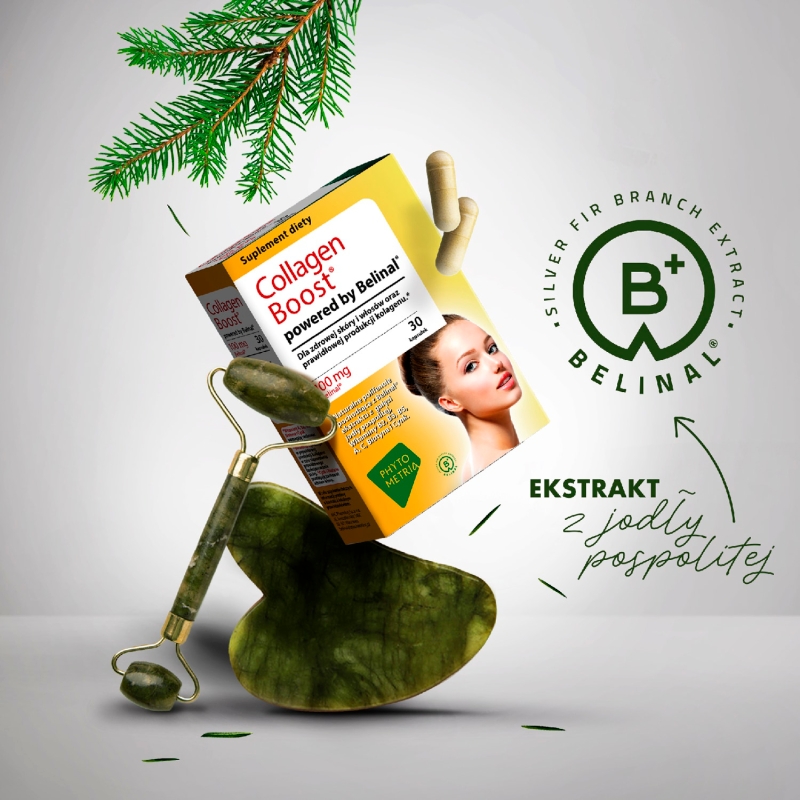 Collagen Boost, kapsułki ze składnikami wspomagającymi zdrowy wygląd skóry i paznokci, 30 szt.
