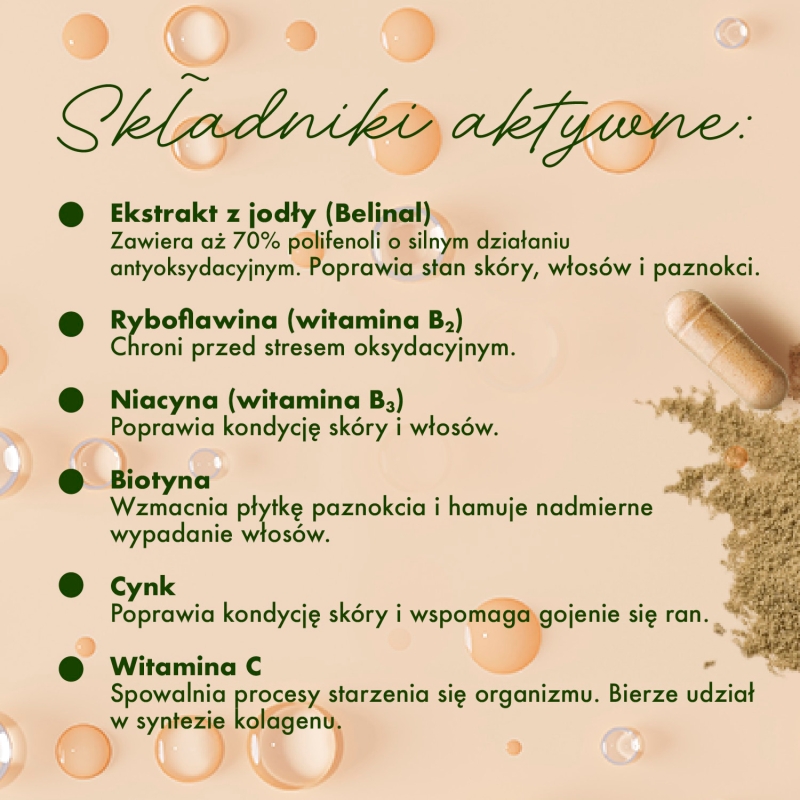 Collagen Boost, kapsułki ze składnikami wspomagającymi zdrowy wygląd skóry i paznokci, 30 szt.