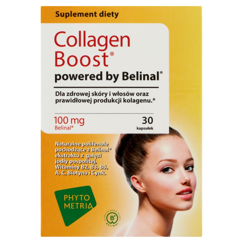 Collagen Boost, kapsułki ze składnikami wspomagającymi zdrowy wygląd skóry i paznokci, 30 szt.