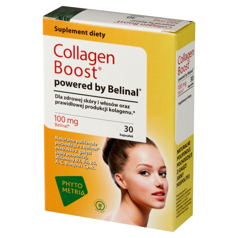 Collagen Boost, kapsułki ze składnikami wspomagającymi zdrowy wygląd skóry i paznokci, 30 szt.