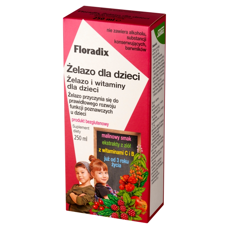 Floradix Żelazo dla dzieci, 250 ml
