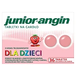 Junior-angin, tabletki do ssania dla dzieci na ból gardła, 36 szt.