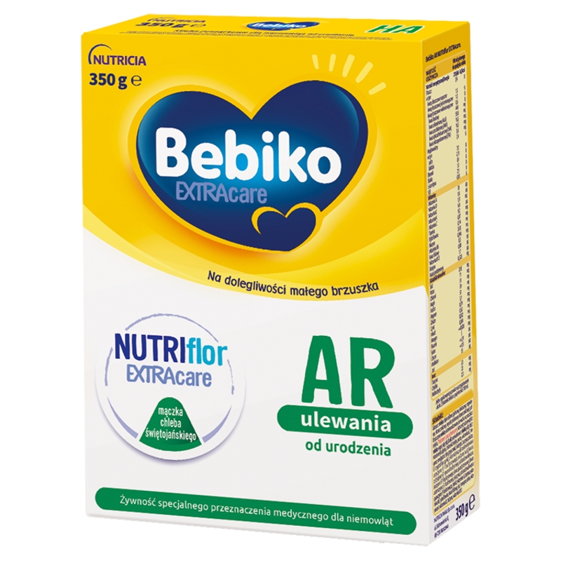Bebiko Extracare AR, mleko modyfikowane przeciw ulewaniom od urodzenia, 350 g