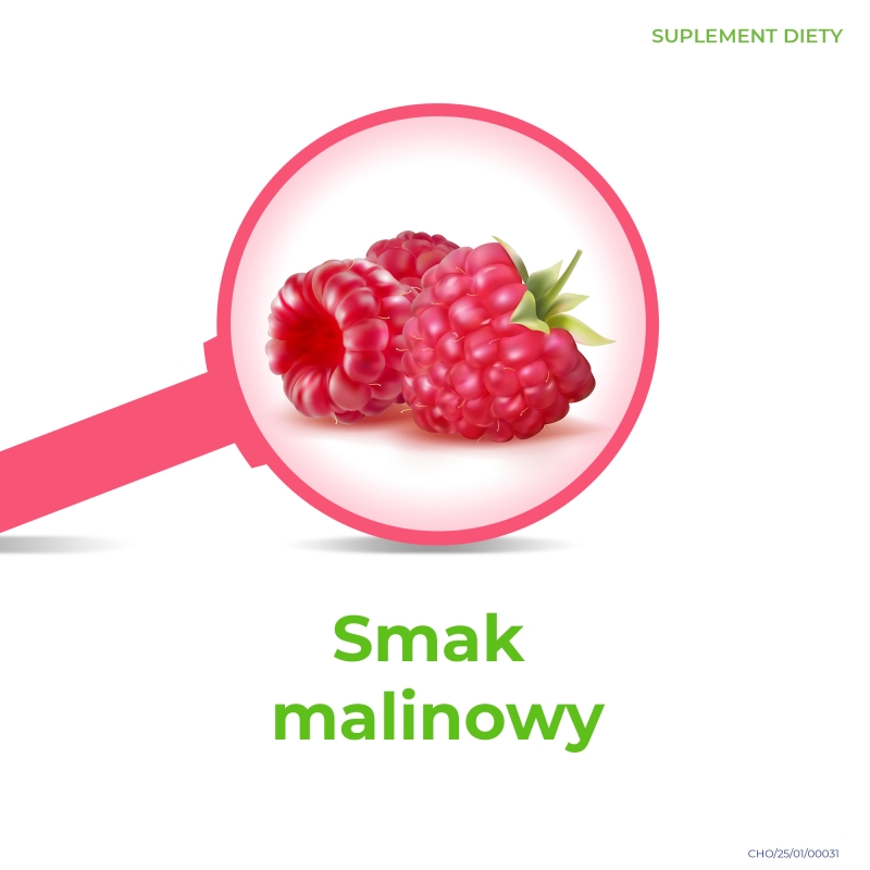 Lizak Cholinex, o smaku malinowym dla dzieci, 1 szt.