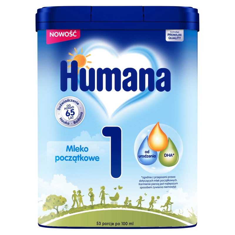 HUMANA 1, mleko początkowe, 750 g
