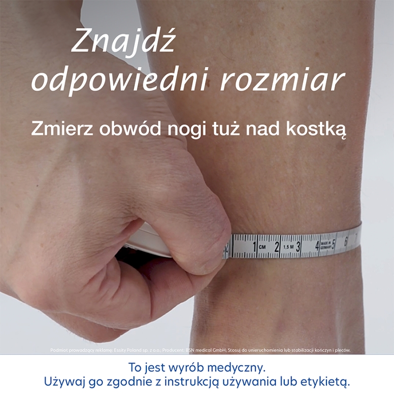 Actimove Sports Edition, stabilizator stawu skokowego z elastycznym pasem do owijania, rozmiar S, 1 szt.