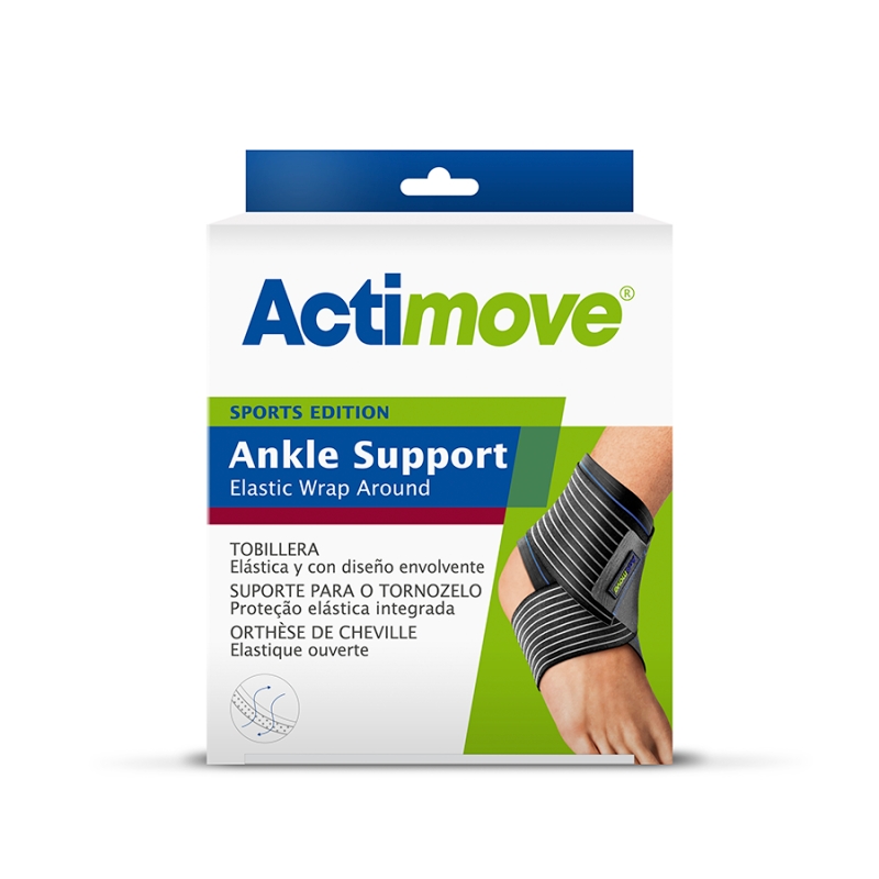 Actimove Sports Edition stabilizator stawu skokowego z elastycznym pasem do owijania, rozmiar S, 1 szt.