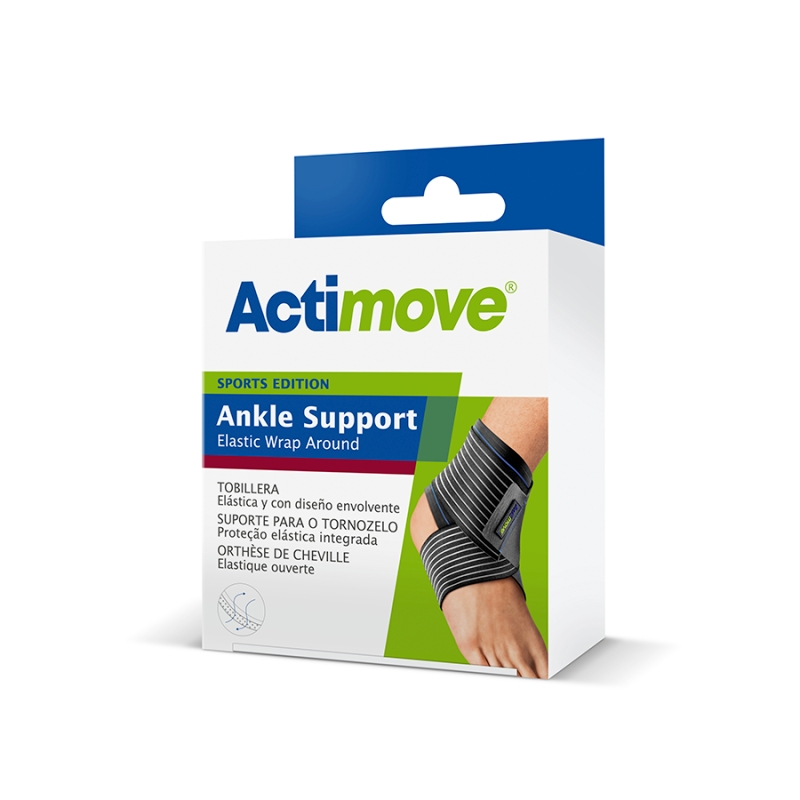 Actimove Sports Edition, stabilizator stawu skokowego z elastycznym pasem do owijania, rozmiar S, 1 szt.